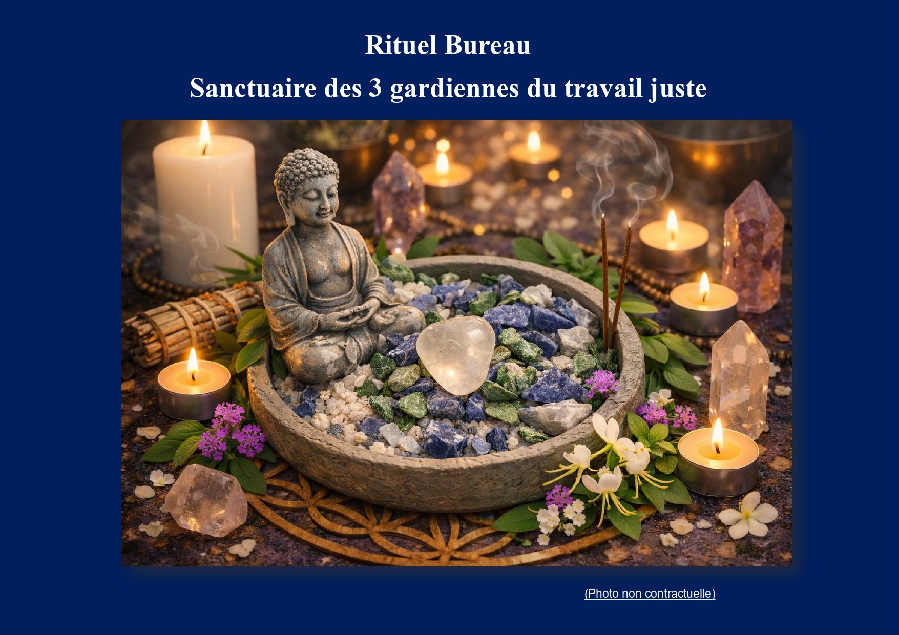 Rituel Sacré pour le Bureau : Sanctuaire des Trois Gardiennes du travail juste