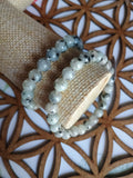 Bracelet jaspe kiwi 8mm